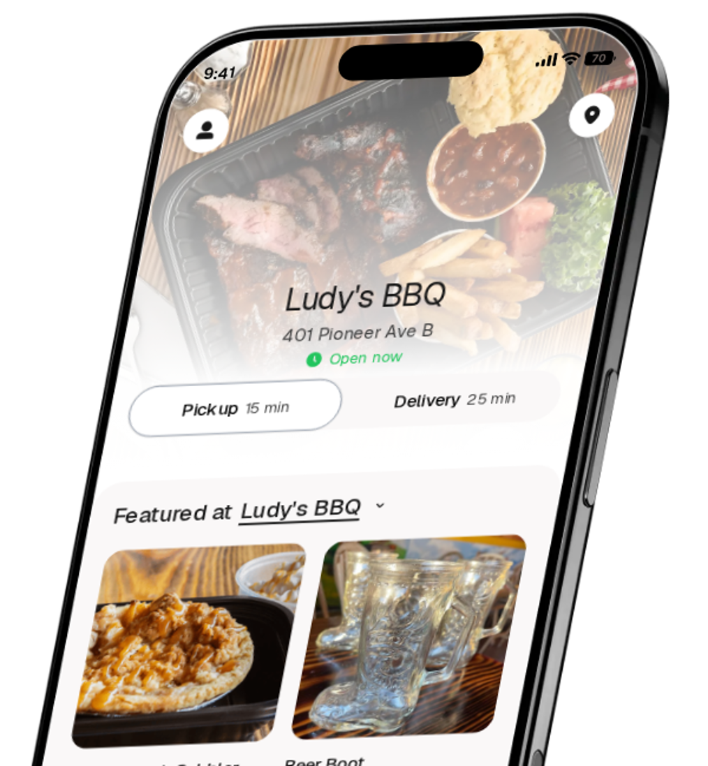 Ludy's BBQ app preview